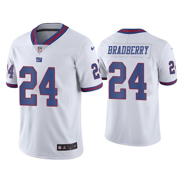Men New York Giants 24 James Bradberry Nike White Color Rush Limited NFL Jersey